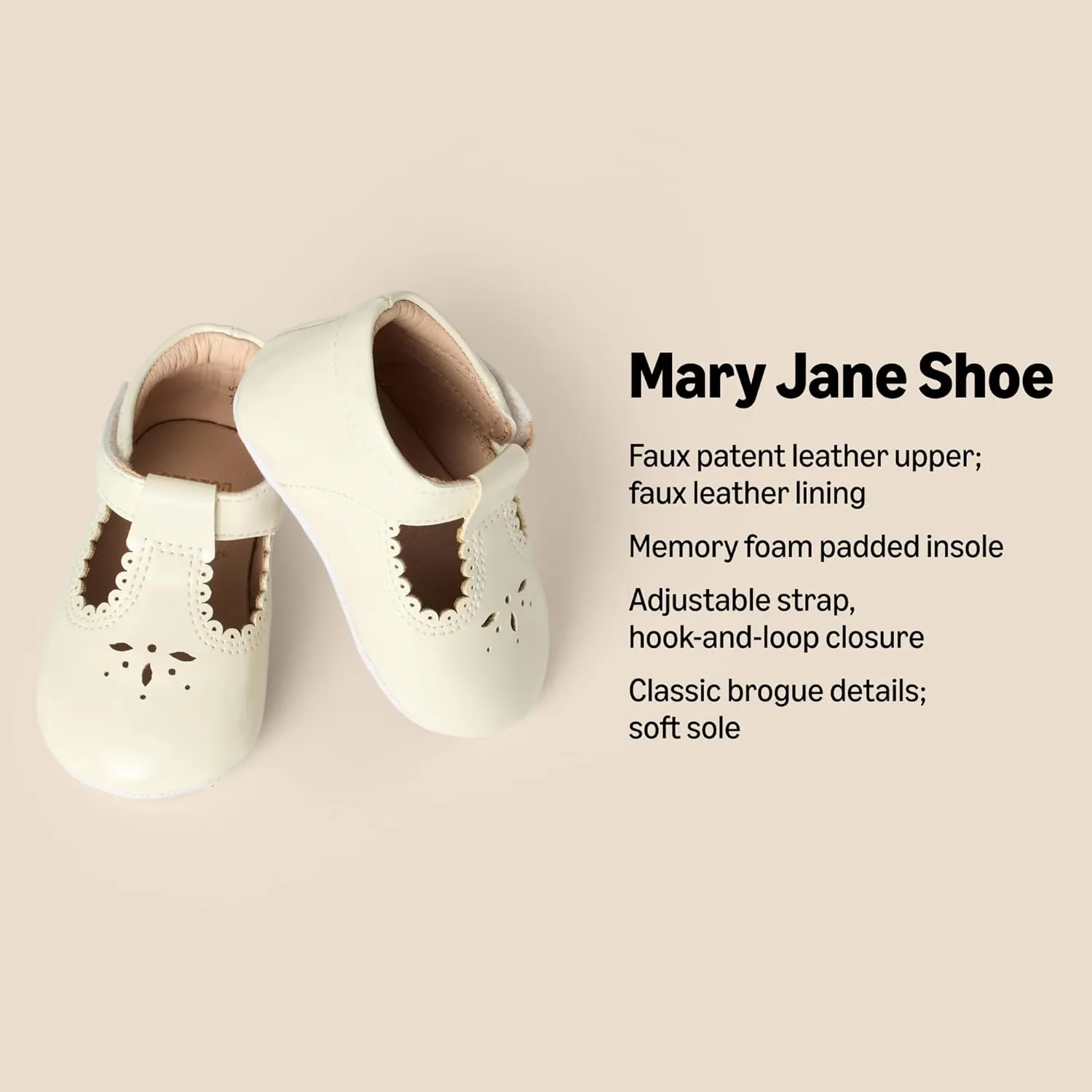 Amazon Essentials x Sofia Grainge Toddlers and Baby Girls Non-Slip Mary Jane Shoes