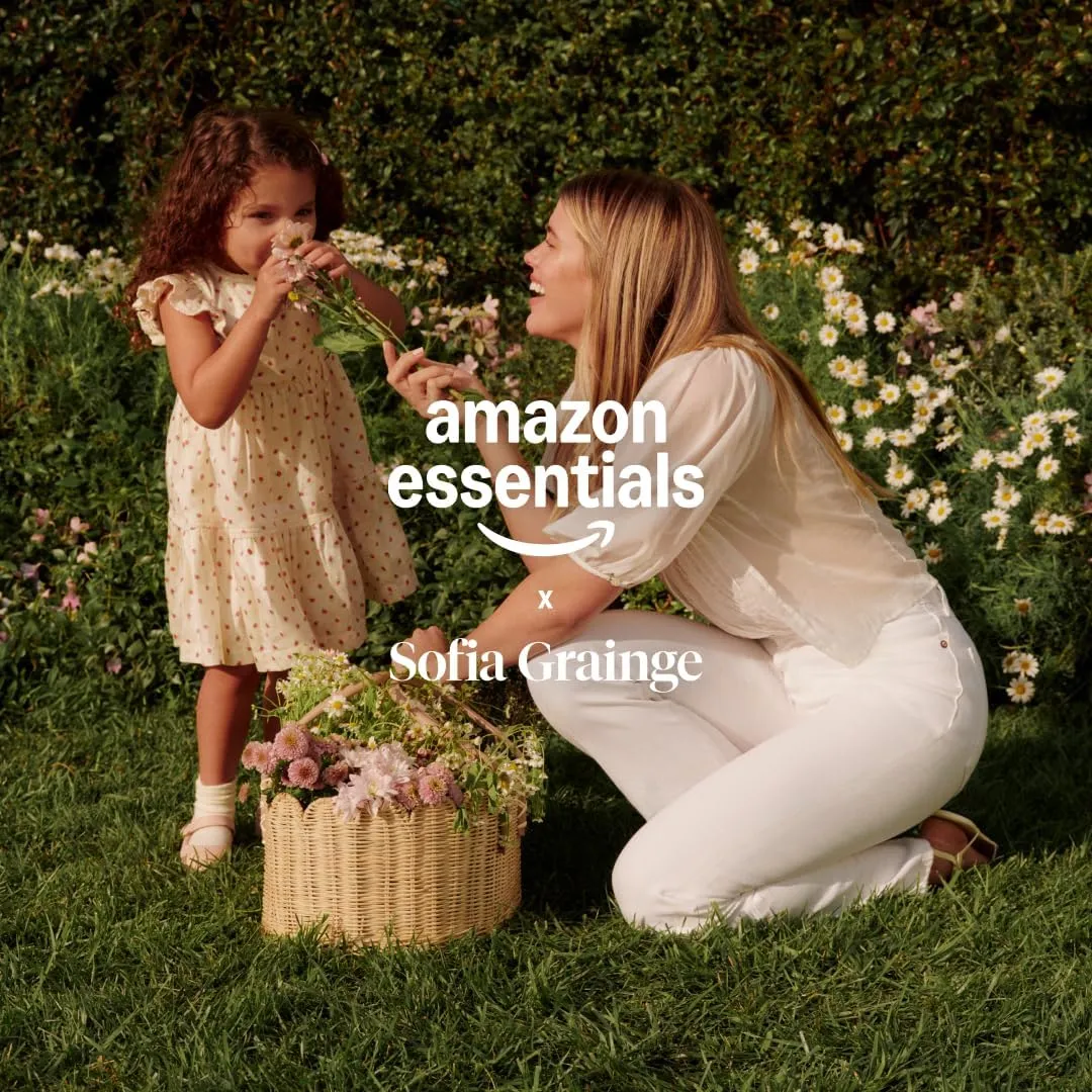 Amazon Essentials x Sofia Grainge Toddlers and Baby Girls Non-Slip Mary Jane Shoes