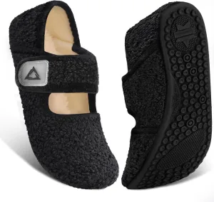 ATHMILE House Slippers for Women Men Indoor Barefoot Socks Wide Diabetic Shoes Adjustable House Slippers for Home Travel