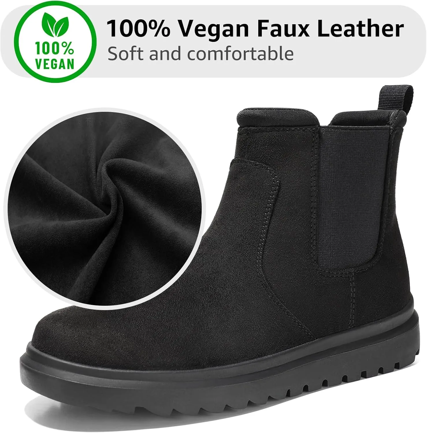 Bacia Women's Comfy Ankle Slip On Boots Fashion Suede Fall Chelsea Boot