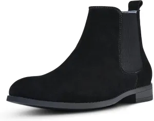 CGRRBW Men's Chelsea Boots Suede Leather Casual Boots for Men