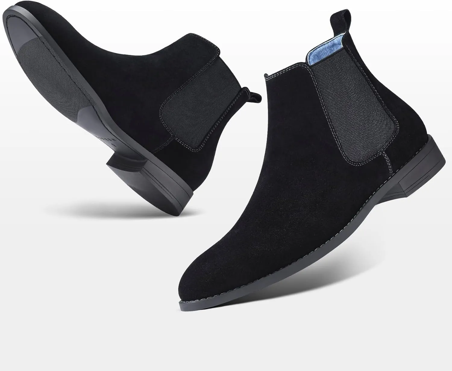 CGRRBW Men's Chelsea Boots Suede Leather Casual Boots for Men