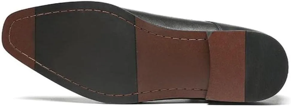 Fashion Tailored - Double Monk Strap Leather Shoes for Men | Almond Toe - Dress Shoes for Church & Formal Events