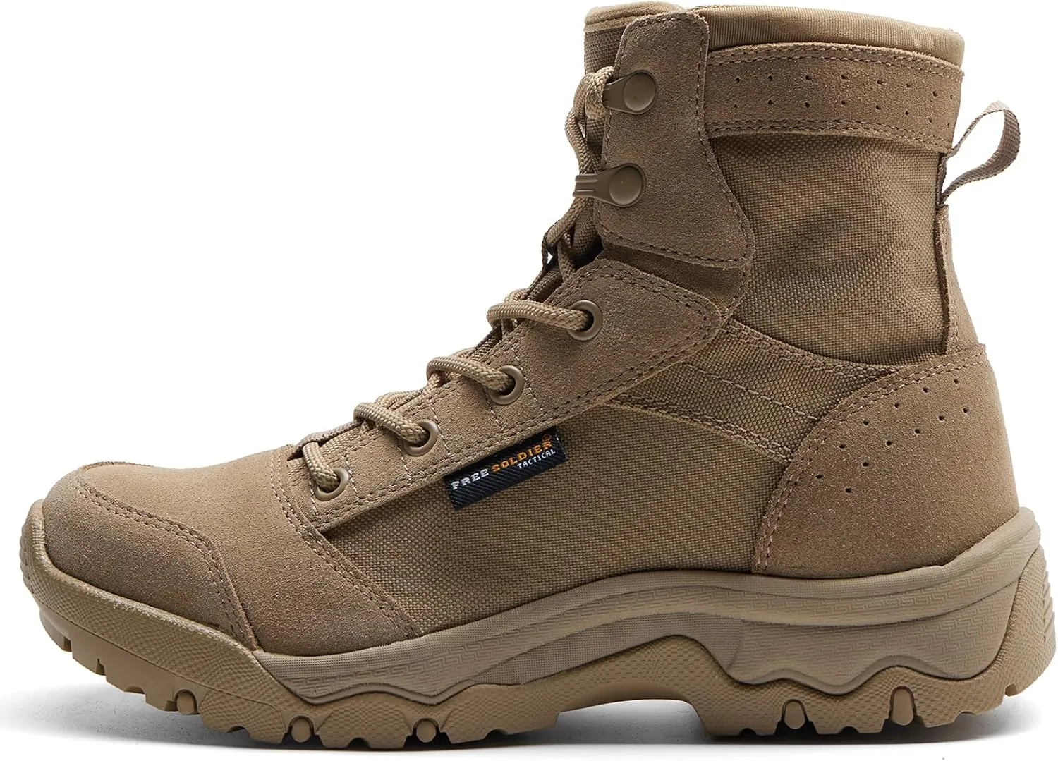 FREE SOLDIER Womens Tactical Hiking 6 Inches Lightweight Combat Boot Durable Comfortable Work Boots for Women