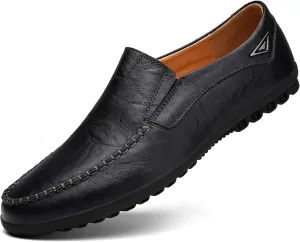 Go Tour Mens Casual Leather Fashion Slip-on Loafers Shoes