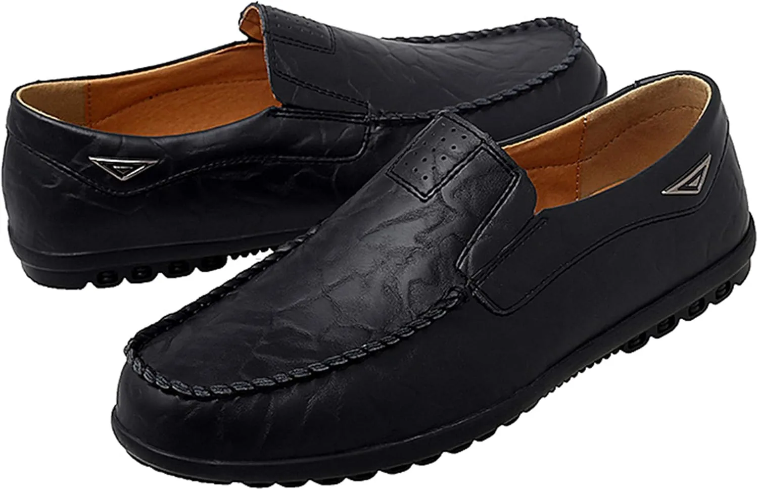 Go Tour Mens Casual Leather Fashion Slip-on Loafers Shoes