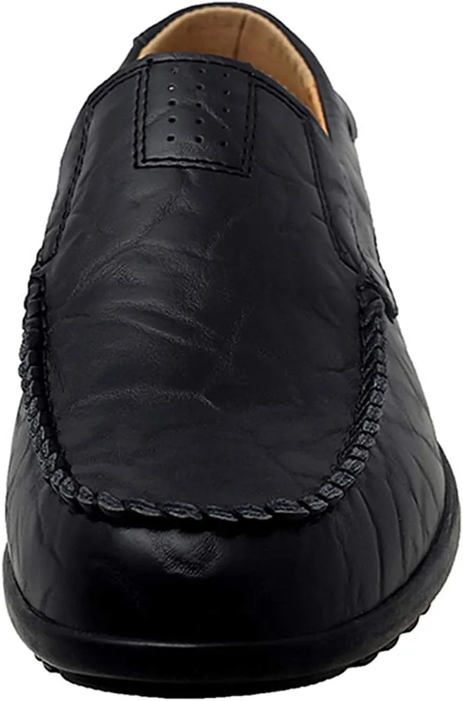 Go Tour Mens Casual Leather Fashion Slip-on Loafers Shoes