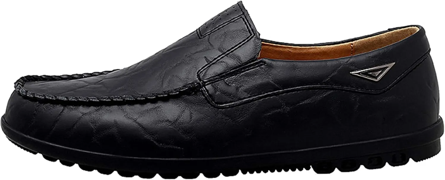 Go Tour Mens Casual Leather Fashion Slip-on Loafers Shoes