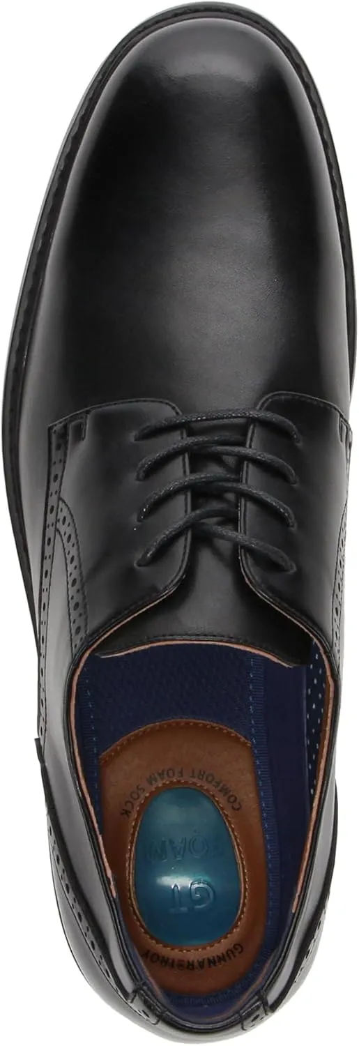 Gunnar and Troy Axel Mens Dress Shoes | Classic Brogue Oxford with Leather Uppers | Cushioned Dual-Density Footbed | Multi Color