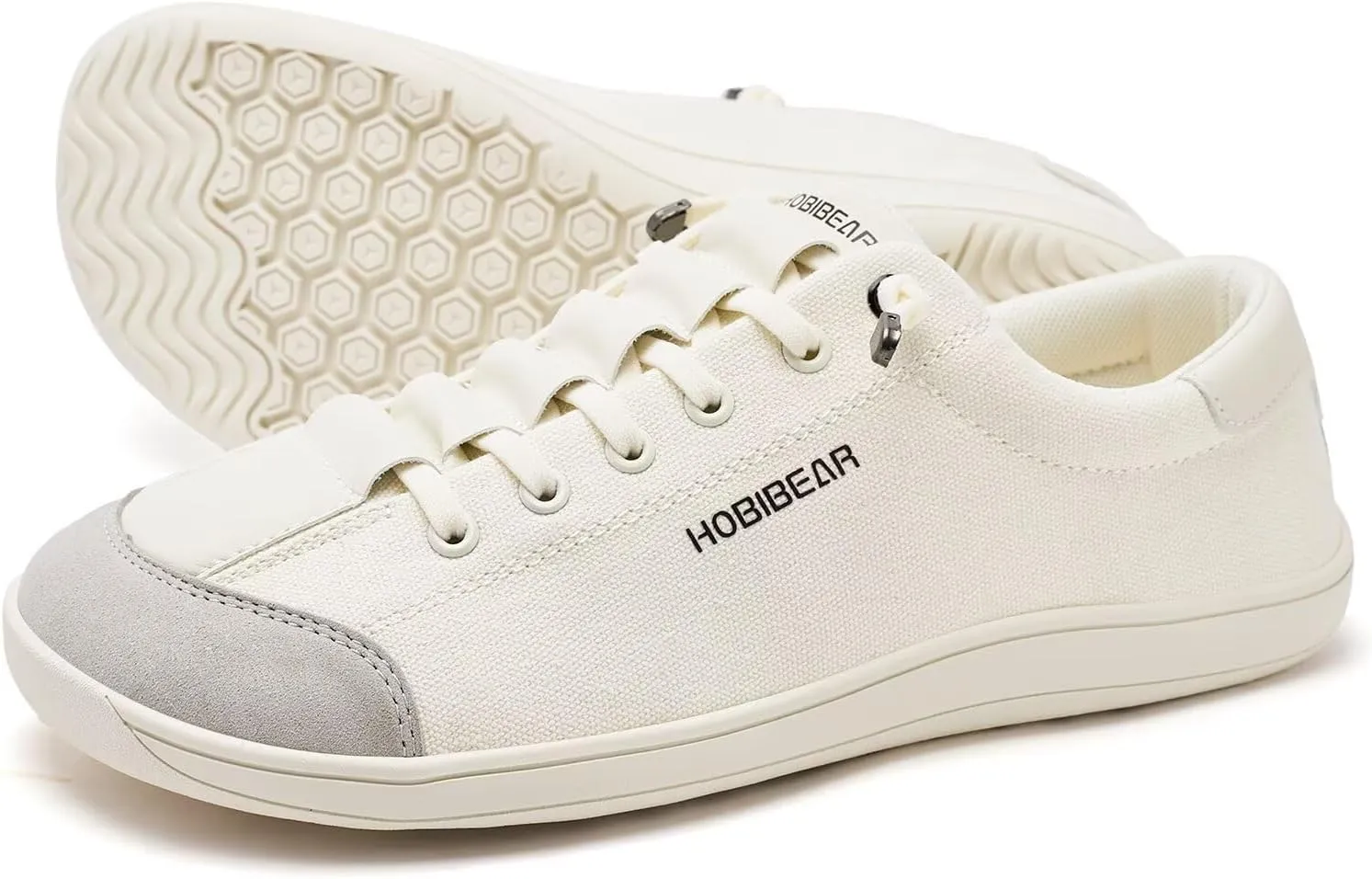 HOBIBEAR Barefoot Minimalist Shoes Womens Mens | Zero Drop | Wide Width Canvas Slip-on Shoes