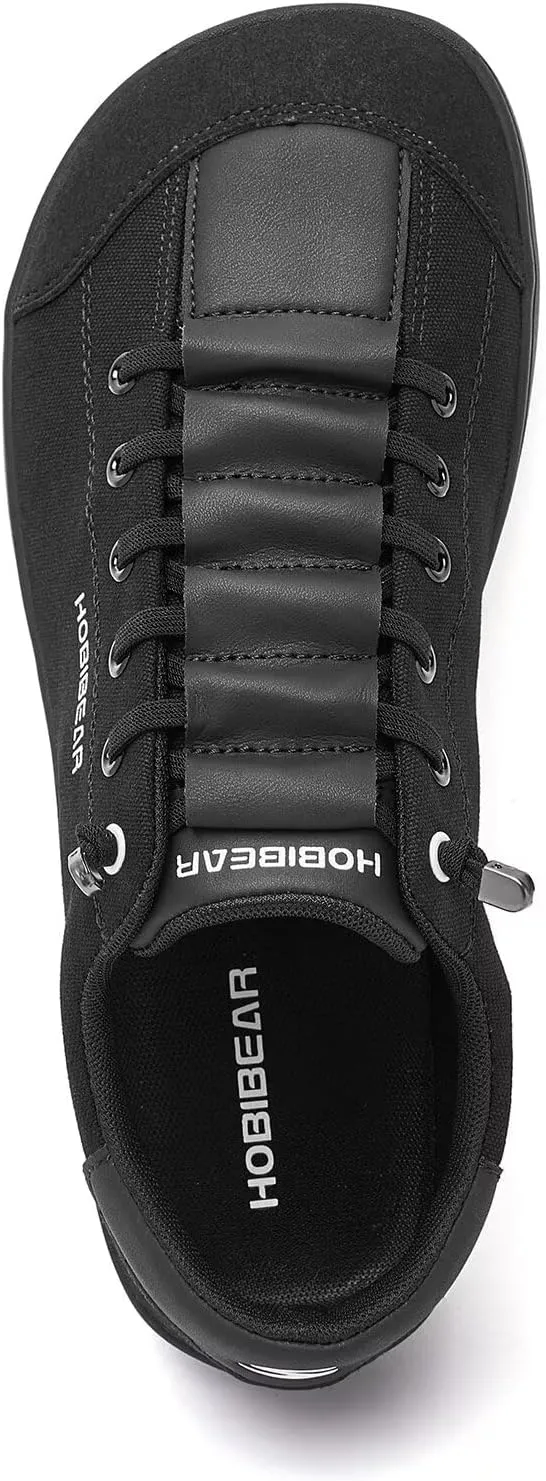 HOBIBEAR Barefoot Minimalist Shoes Womens Mens | Zero Drop | Wide Width Canvas Slip-on Shoes