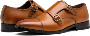 Jousen Dress Shoes for Men Monk Strap Loafers for Men