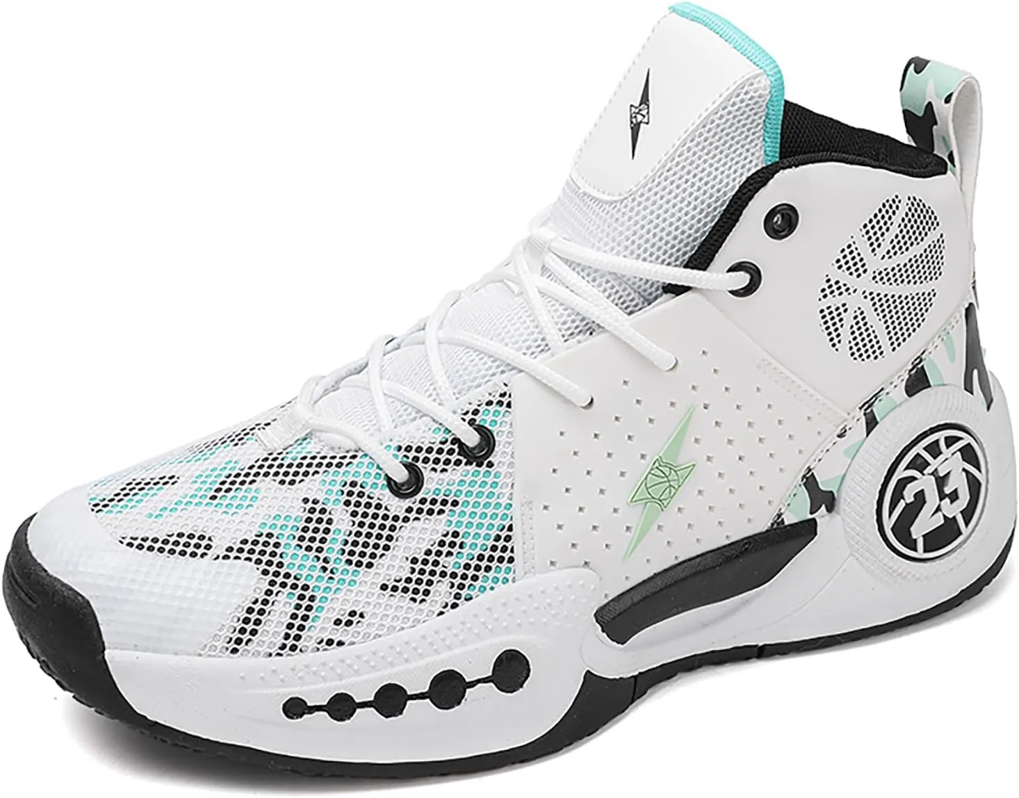 Kids Basketball Shoes Boys Girls High Top Sneakers Comfy Breathable Outdoor Cushioning Athletic Shoes for Training Running