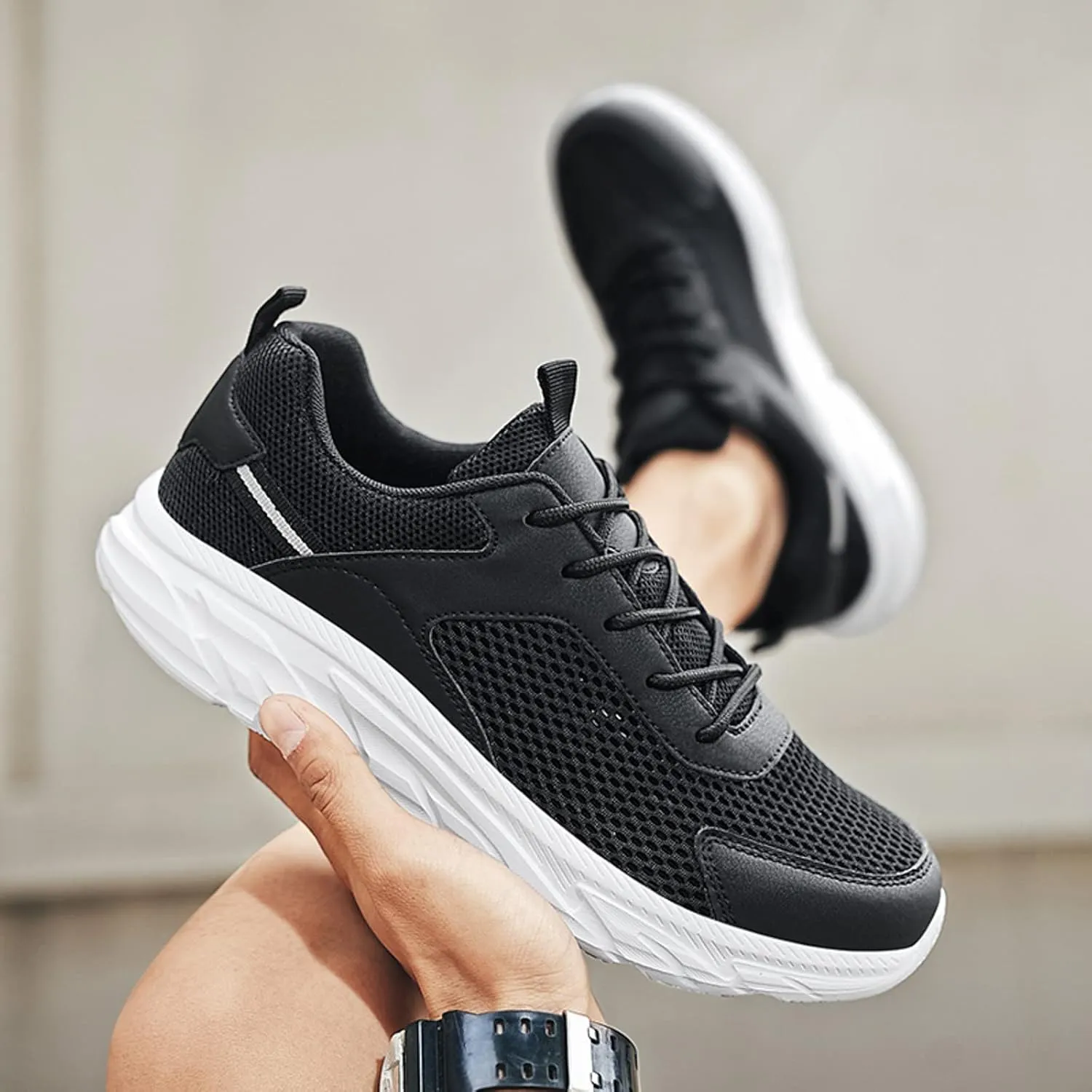 Lightweight Arch Support Sneakers for Men Non Slip Lightweight Workout Shoe Men's Stylish Lightweight Sneakers