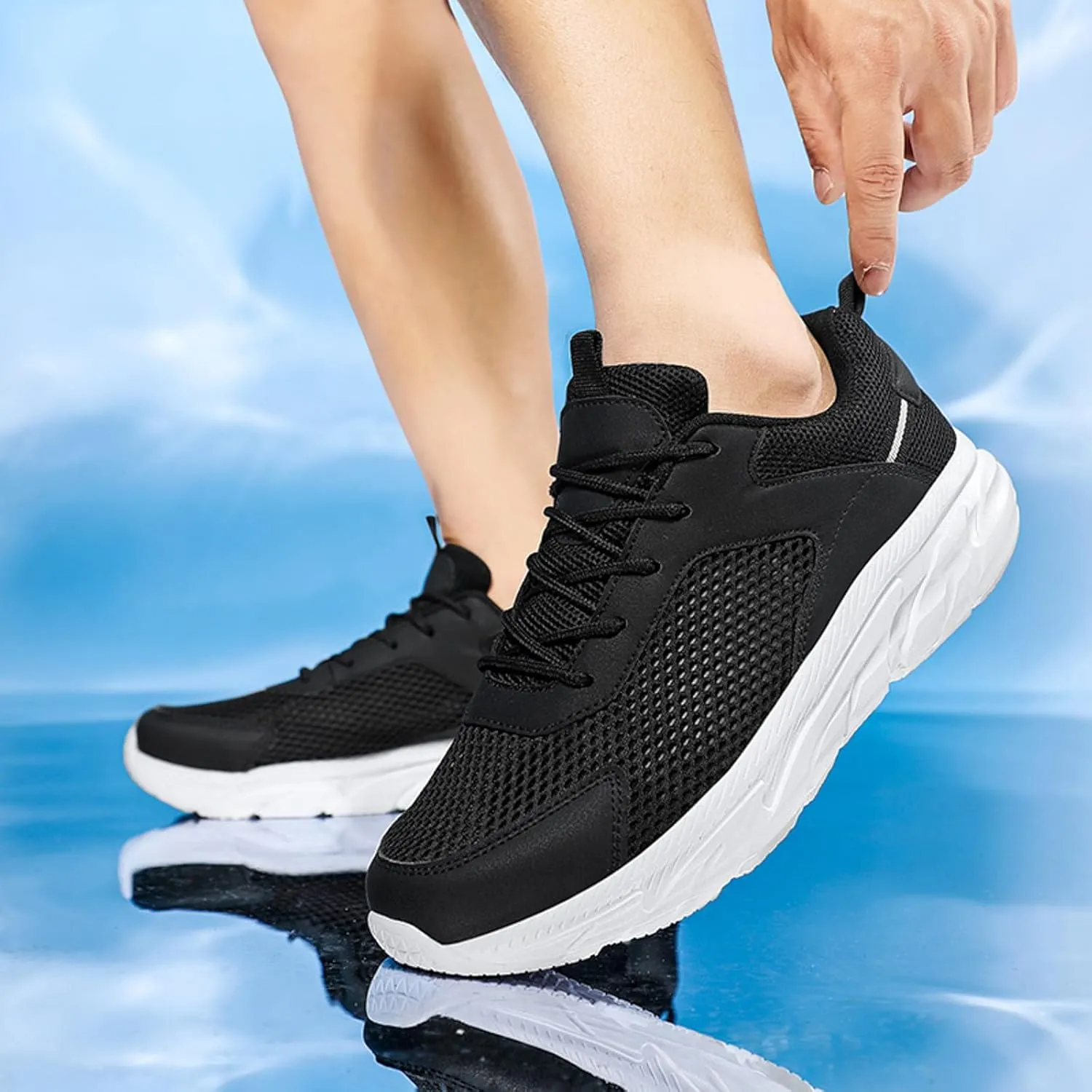 Lightweight Arch Support Sneakers for Men Non Slip Lightweight Workout Shoe Men's Stylish Lightweight Sneakers