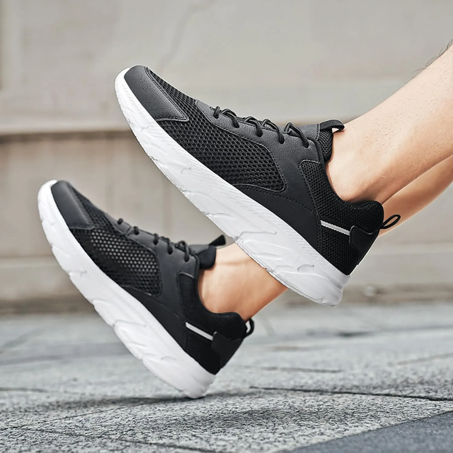 Lightweight Arch Support Sneakers for Men Non Slip Lightweight Workout Shoe Men's Stylish Lightweight Sneakers