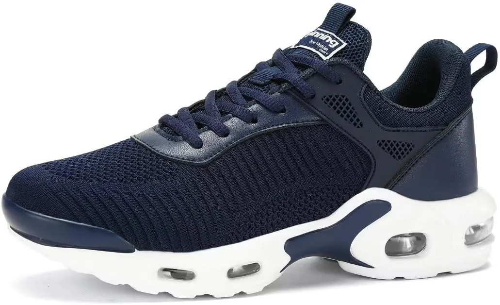 Men's Air Running Shoes Lightweight Breathable Walking Shoes Non Slip Fashion Sneakers Mesh Workout Casual Sports Shoes