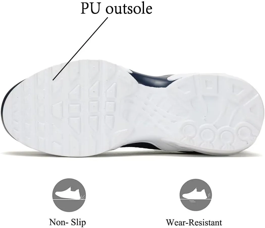 Men's Air Running Shoes Lightweight Breathable Walking Shoes Non Slip Fashion Sneakers Mesh Workout Casual Sports Shoes