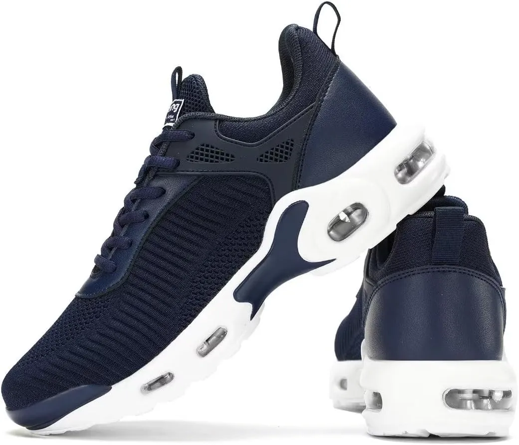 Men's Air Running Shoes Lightweight Breathable Walking Shoes Non Slip Fashion Sneakers Mesh Workout Casual Sports Shoes