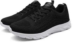 Mens Breathable Lace Up Running Shoes Recovery Air Athletic Running Tennis Shoe Lightweight Work Shoes for Men