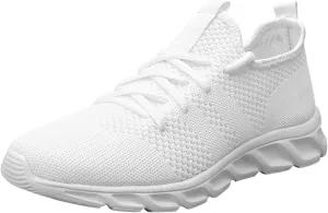 Men's Breathable Mesh Running Shoes Comfortable Breathable Lace Up Sneaker Fashion Lightweight Sneakers for Men