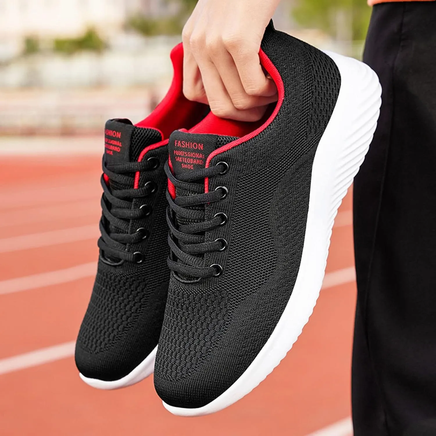 Men's Non Slip Tennis Sneakers Comfortable Breathable Lightweight Tennis Shoe Non Slip Work Sport Shoes for Men