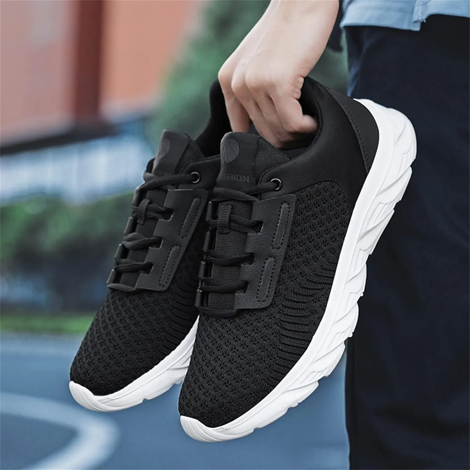 Men's Stretch Memory Foam Shoes Breathable Casual Comfortable Walking Sneaker Men's Comfortable Diabetic Shoes
