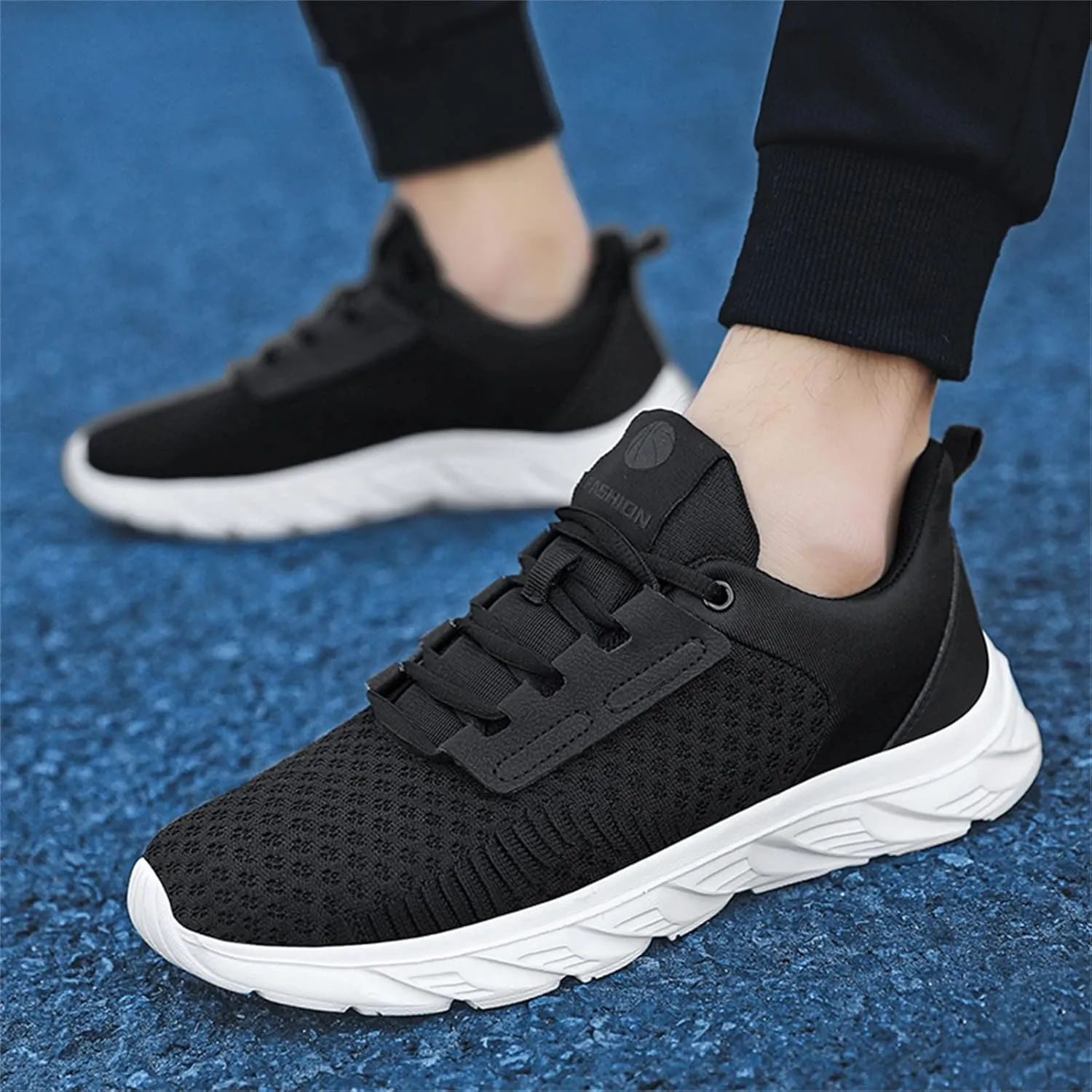 Men's Stretch Memory Foam Shoes Breathable Casual Comfortable Walking Sneaker Men's Comfortable Diabetic Shoes