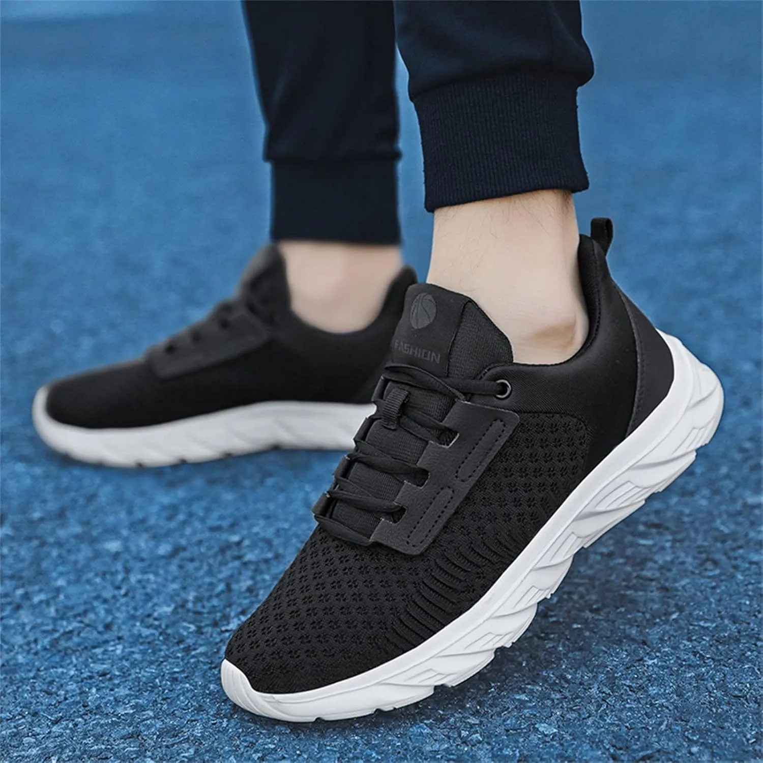 Men's Stretch Memory Foam Shoes Breathable Casual Comfortable Walking Sneaker Men's Comfortable Diabetic Shoes