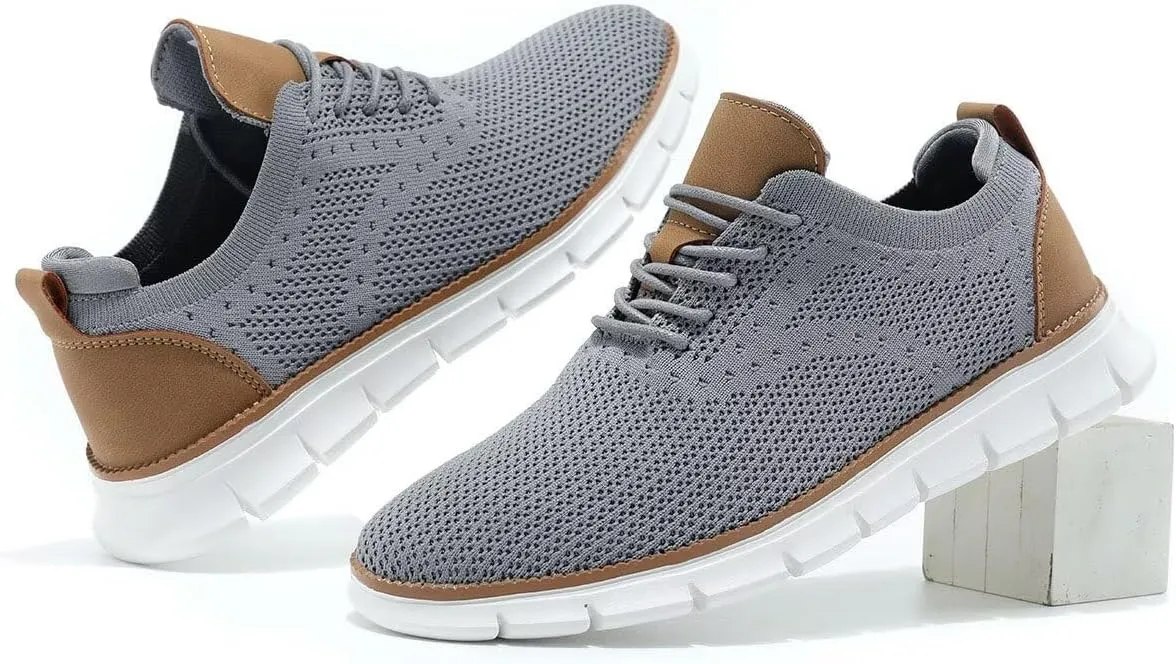 Mens Walking Shoes Casual Fashion Business Dress Comfort Oxfords Shoes Tennis Sneakers Lightweight Soft Sole