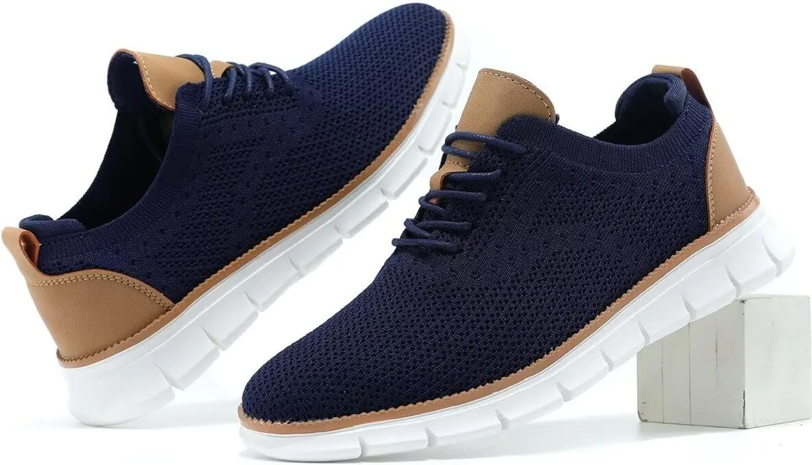 Mens Walking Shoes Casual Fashion Business Dress Comfort Oxfords Shoes Tennis Sneakers Lightweight Soft Sole