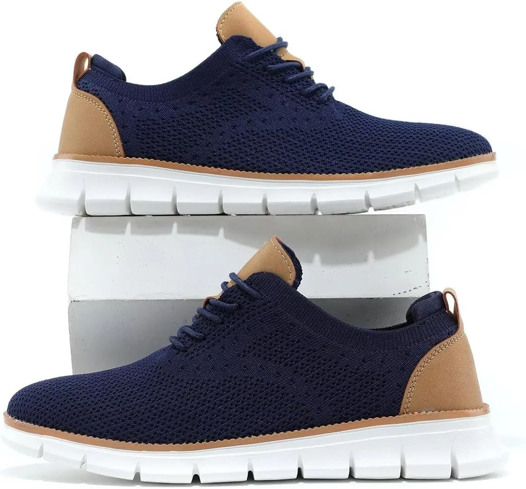 Mens Walking Shoes Casual Fashion Business Dress Comfort Oxfords Shoes Tennis Sneakers Lightweight Soft Sole