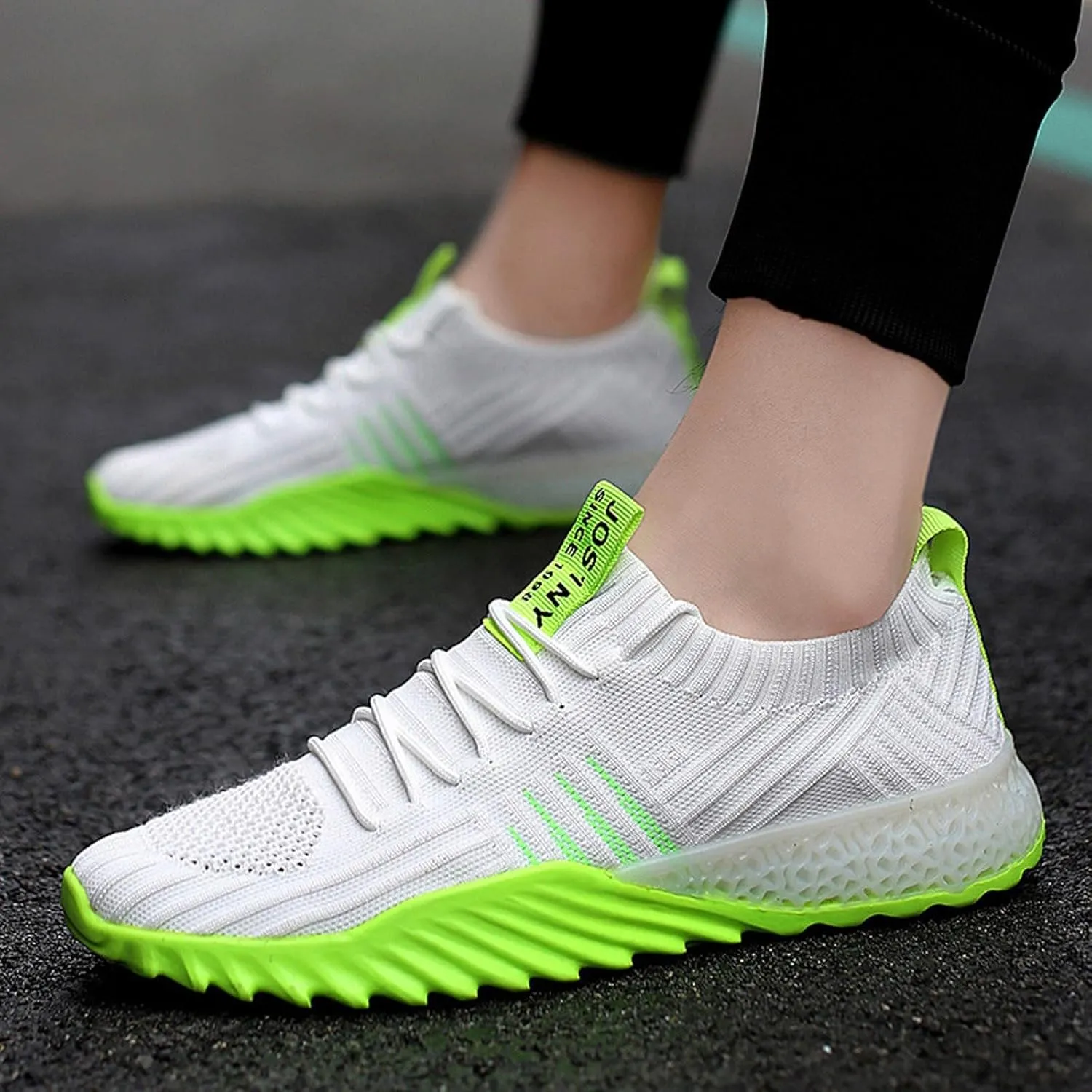 Non Slip Work Sport Shoes for Men Casual Sneaker Mesh Breathable Walking Shoe Arch Support Sports Shoes for Men