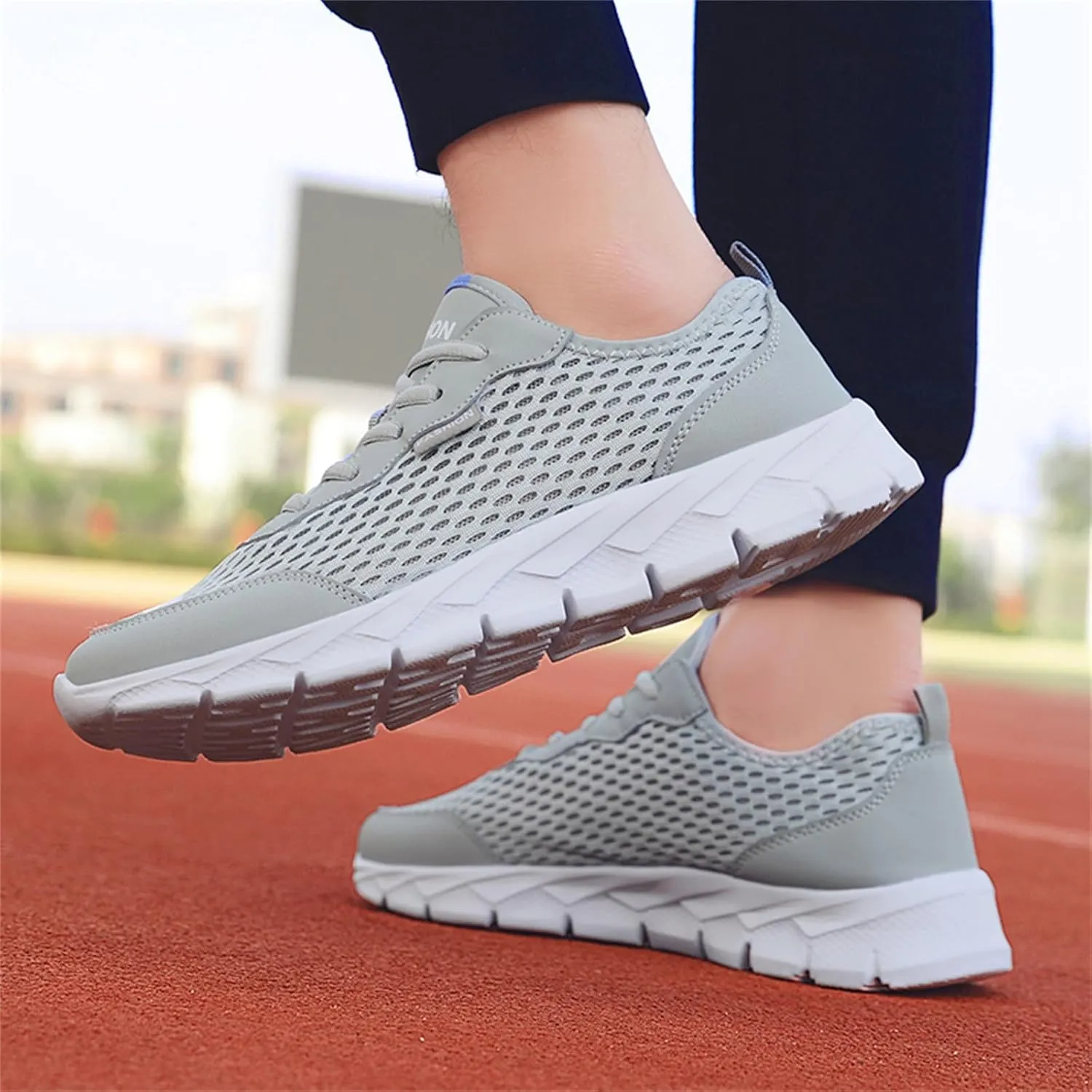 Non Slip Work Sport Shoes for Men Comfortable Lightweight Casual Walking Shoe Men's Sport Breathable Mesh Shoes
