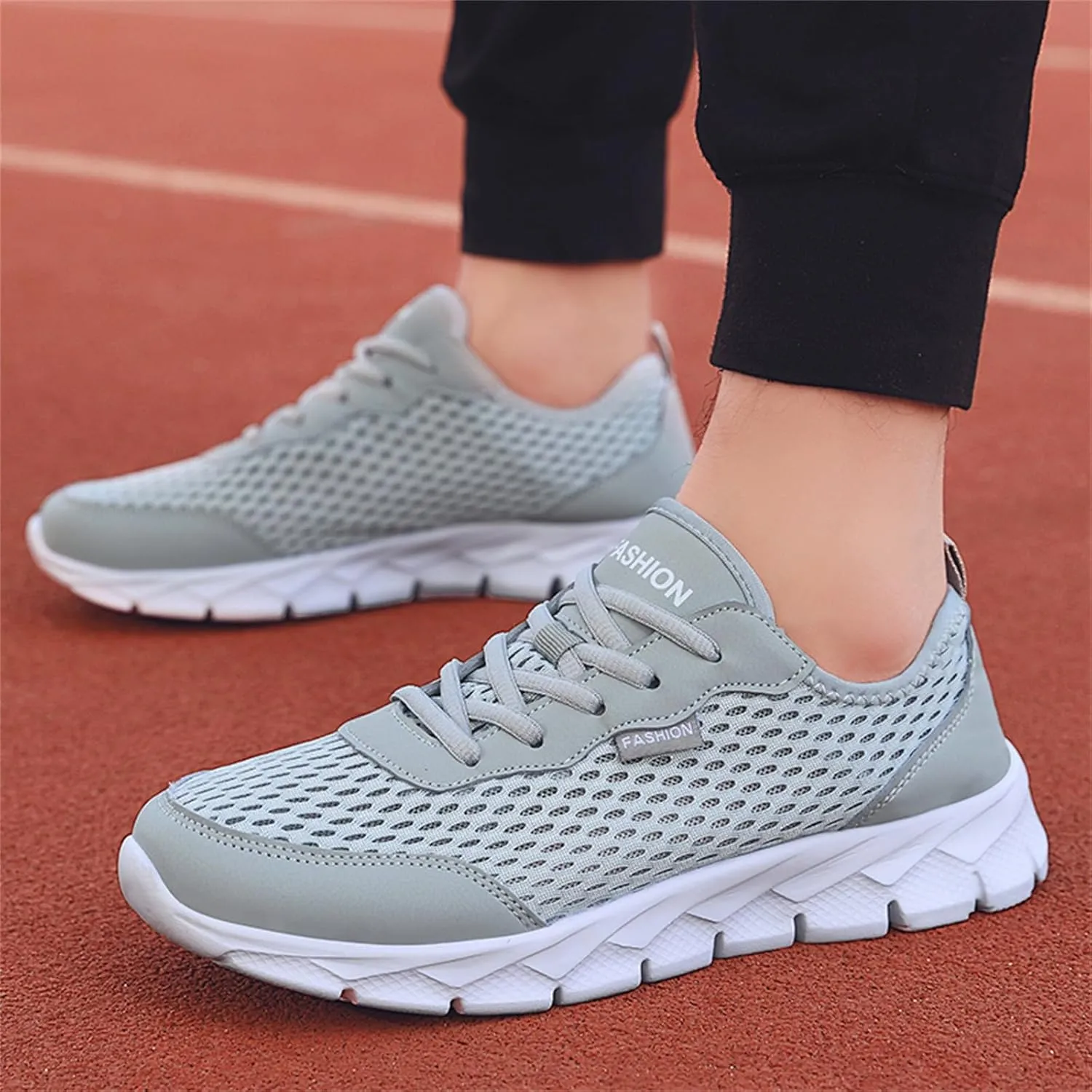 Non Slip Work Sport Shoes for Men Comfortable Lightweight Casual Walking Shoe Men's Sport Breathable Mesh Shoes