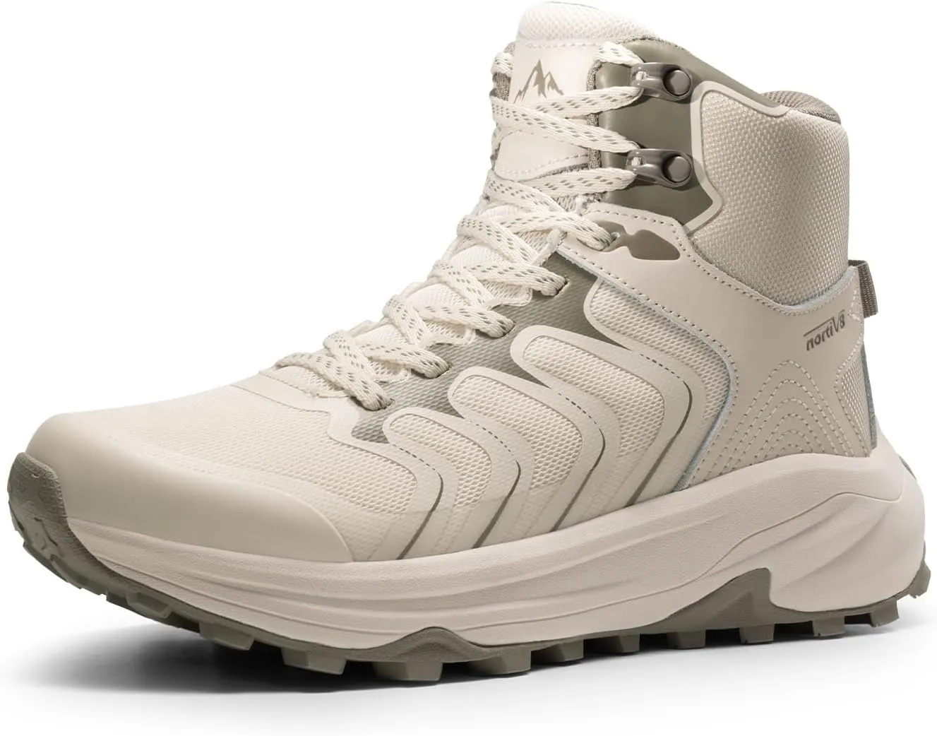 NORTIV 8 Women's Hiking Boots Waterproof with Arch Support Sneakers Walking Outdoor Comfortable Lightweight Boot Echo Mid