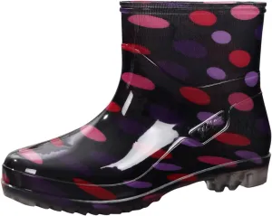 Rain Boots Women Women's Ankle Rain Boots Waterproof Garden Shoes Outdoor Rain Shoes for Hunting Gardening Farming