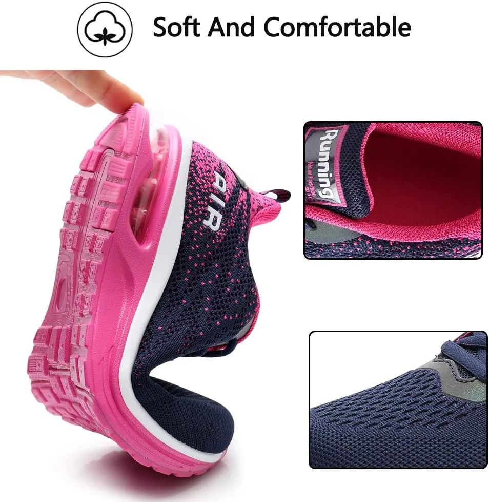 RUMPRA Women Sneakers Lightweight Air Cushion Gym Fashion Shoes Breathable Walking Running Athletic Sport