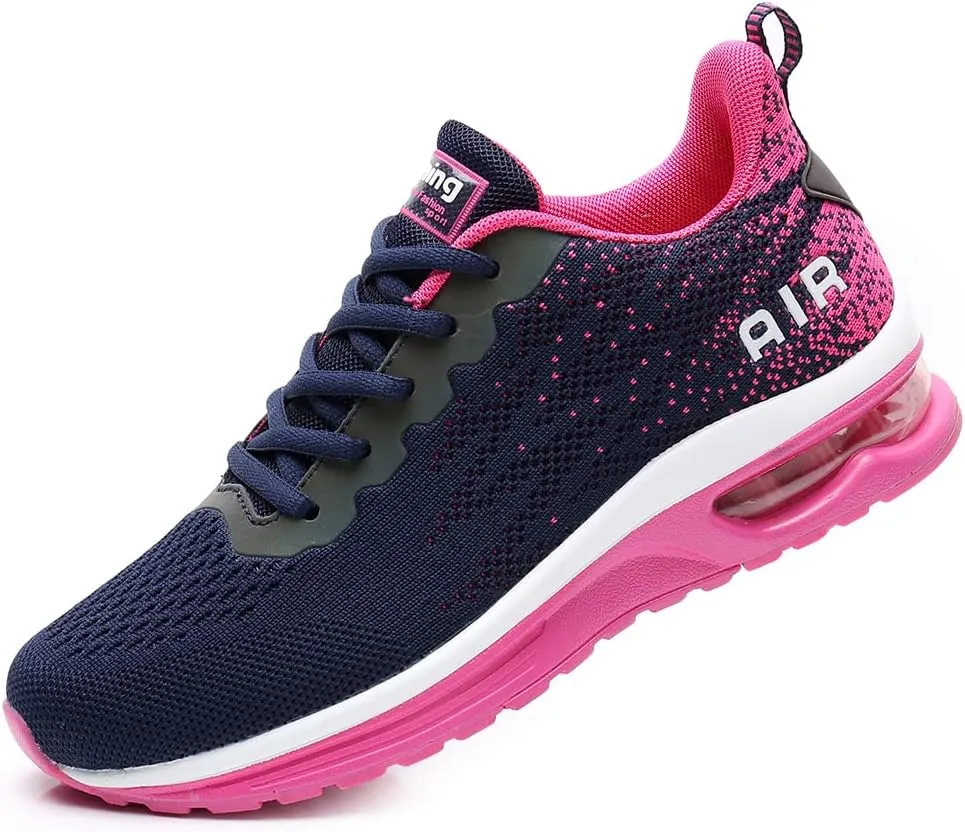 RUMPRA Women Sneakers Lightweight Air Cushion Gym Fashion Shoes Breathable Walking Running Athletic Sport