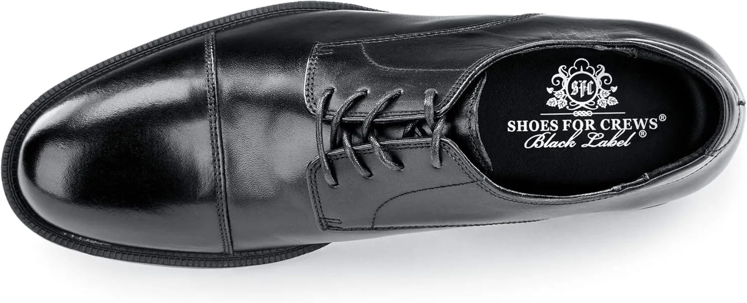 Shoes for Crews Dress Shoes for Men, Mens Oxfords, Zapatos De Vestir para Hombre, Slip Resistant, Safety, Brown or Black