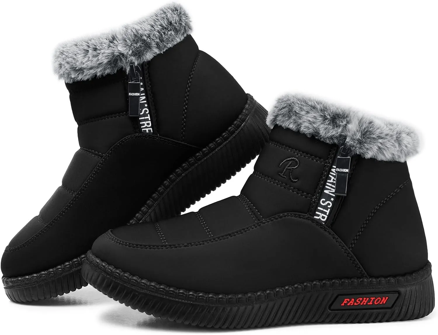SWQZVT Warm Winter Boots for Women: Fur Lined Snow Booties, Non Slip, Waterproof Insulated, Soft Winter Shoes Comfy Walking Size 5-10.5