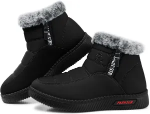 SWQZVT Warm Winter Boots for Women: Fur Lined Snow Booties, Non Slip, Waterproof Insulated, Soft Winter Shoes Comfy Walking Size 5-10.5