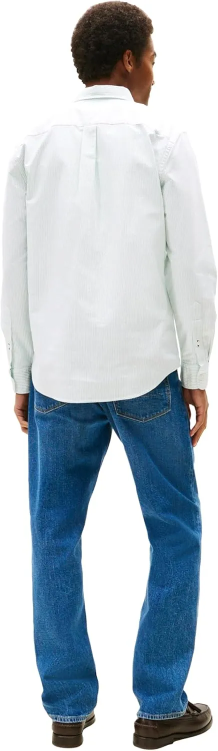 Tommy Hilfiger Long Sleeve Oxford Regular Fit, Men's Button Down Shirts, Also Available in Big and Tall