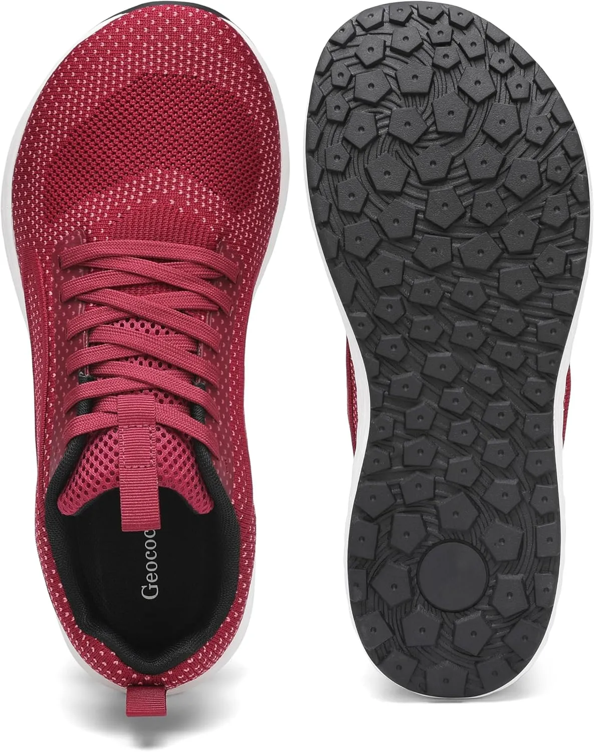 Wide Toe Box Walking Shoes for Men, Zero Drop Road Running Shoes, Lightweight, Breathable, for Tennis, Gym