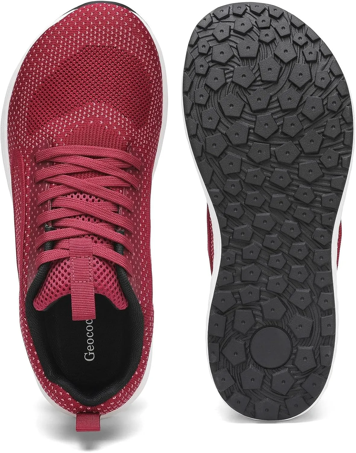 Wide Toe Box Walking Shoes for Men, Zero Drop Road Running Shoes, Lightweight, Breathable, for Tennis, Gym