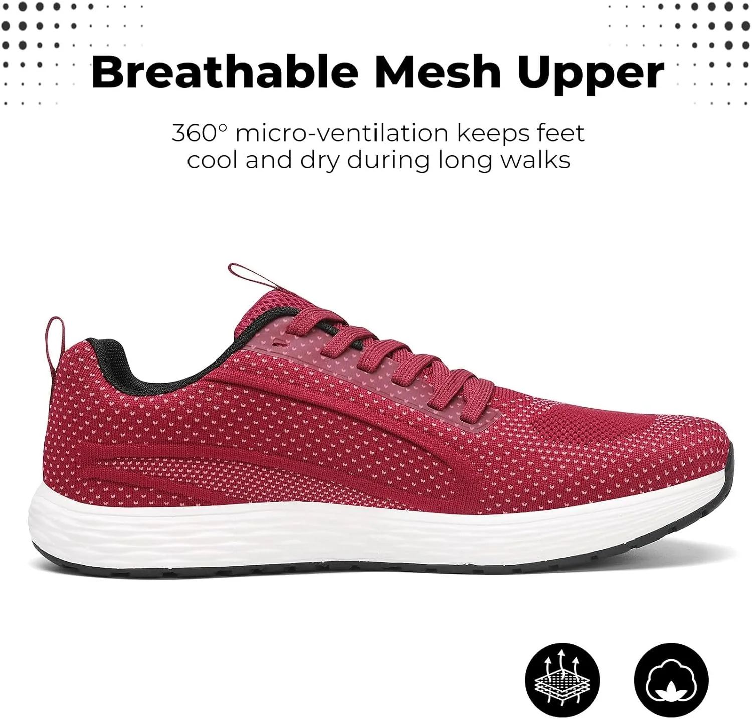 Wide Toe Box Walking Shoes for Men, Zero Drop Road Running Shoes, Lightweight, Breathable, for Tennis, Gym