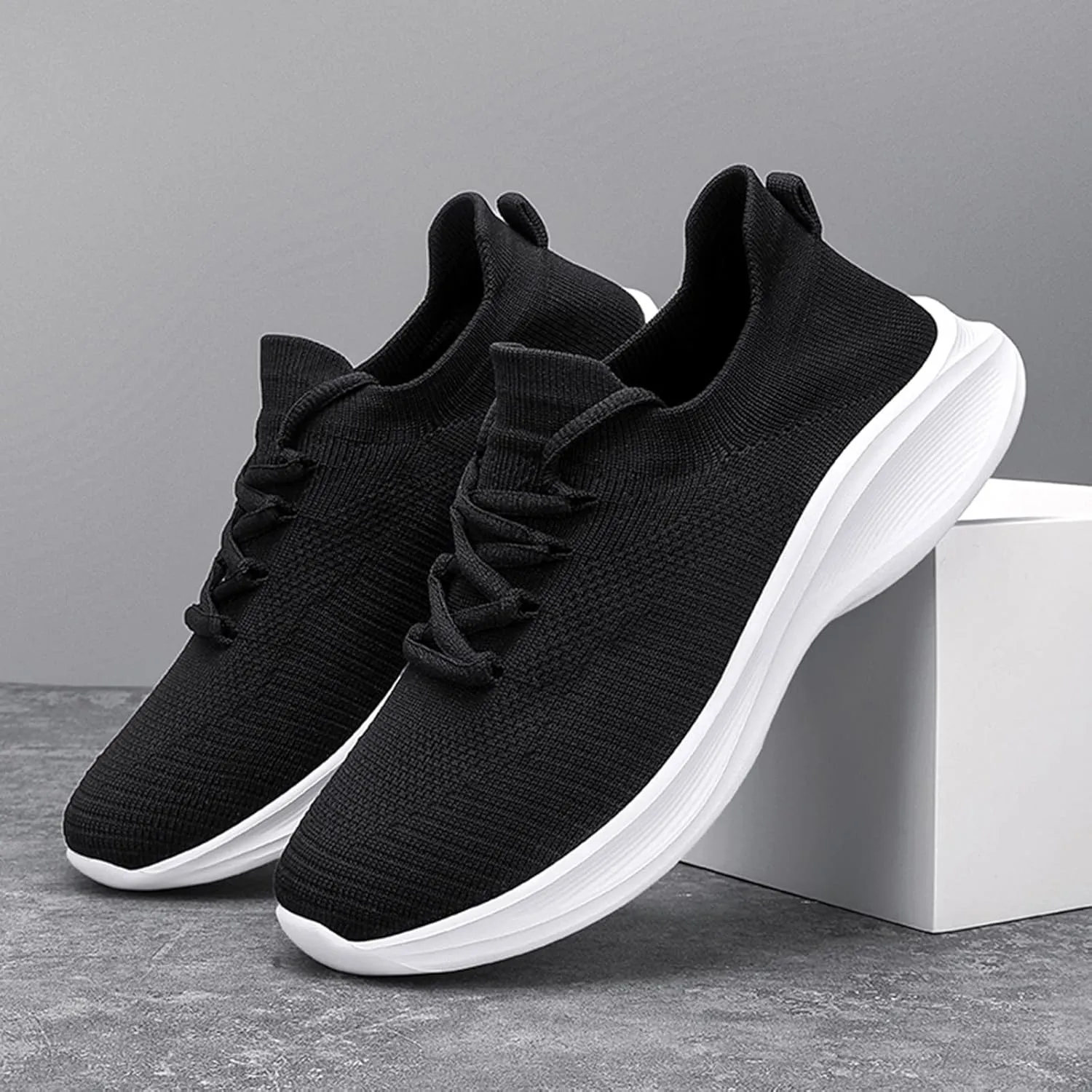 Workout Athletic Sport Shoes for Men Supportive Running Athletic Sneaker Lightweight Non Slip Sneakers for Men