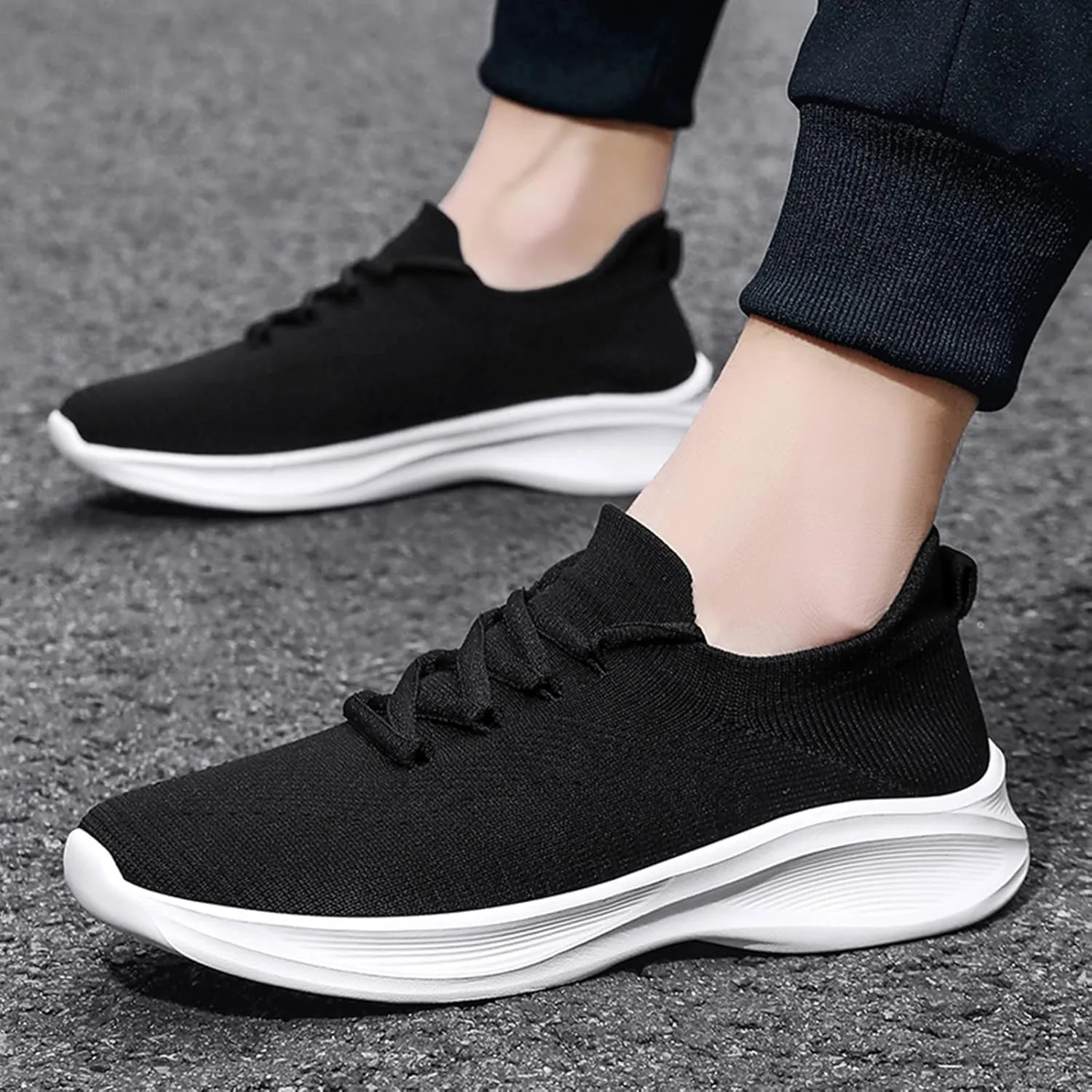 Workout Athletic Sport Shoes for Men Supportive Running Athletic Sneaker Lightweight Non Slip Sneakers for Men